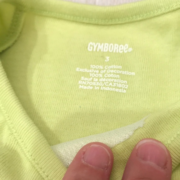 NWT Lime green flutter-sleeve  seahorse top - Picture 4 of 5